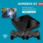 POWKIDDY-비디오 게임 박스 와이파이 4K HD 슈퍼 콘솔 X 레트로 미니 에뮬레이터, PS1N64DC 유선무선, 15000 포함 : 도이치유로26
