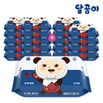 달곰이 알콜프리 항균 99.9% 손세정 물티슈 플레인 캡형 20팩 80매 : 달곰이 물티슈