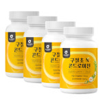 국내산구절초분말+콘드로이친 홍합 우슬 복합 60정4통 식품 시니어 중장년 직장인 손가락관절 팔꿈치 : 영봄