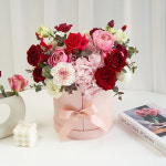 사랑을 담은 레드핑크 플라워박스 생화 꽃다발 생일선물 꽃택배 꽃배달 꽃바구니 : 플로라노