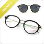 TB-011A 라운드 뿔테 명품 소재 안경테 : 그린아이안경