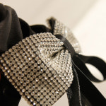 제이로렌 블랙 리본 큐빅 스크런치 : 제이로렌