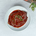 수정소반 제피 단풍콩잎김치(200g) 경상도 노란콩잎 양념 장아찌 삭힌 : 수정소반