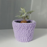 털 화분커버 소프트 니트 팟커버 - 라일락 : 식물행성