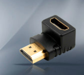 실재고 컴스몰 HDMI 연장 꺽임 젠더 90도 하향 G2452  : 컴스몰
