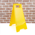 A형 접이식 양면 노랑 무지 안전 표지판 주차금지표지판 : 세노