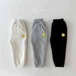 유아 아동 어린이집 등원룩 겨울 기모 바지 키즈 팬츠 방한 데일리베베 스마일 조거 팬츠 : 베베업