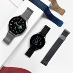 갤럭시워치6 프로 갤럭시워치5 4 클래식 3 액티브 2 밀레니즈루프 메탈 밴드 스트랩 : 스타쉴드