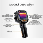 최신 Testo-868 865 열 화상 온도계 적외선 IFO 경고 장치 휴대용 핸드 헬드 카메라 와이파이 모바일 : 제이에스모건