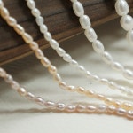 담수진주 진주목걸이 예쁜밥풀 목걸이 만들기 재료 도매 JM5 : 은반지 마켓