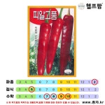 헬프팜 피알고품고추 1200립 고추씨 종자 그린하트 : 헬프팜-help.farm
