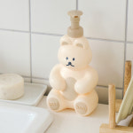 로마네 DONATDONAT 베어 버블 디스펜서 거품형 욕실 화장실 세면대 주방 곰 캐릭터 도낫도낫 : 해피해곰
