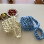 왕뜨개  가방 핸드메이드 손뜨개  자이언트얀 숄더백  토트백   6color : 위드데이즐