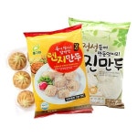 고향의맛 전자레인지 3분OK 간편한 고기만두 180gX10팩+김치만두 180gX10팩 : 천둥마켓지