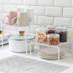 1단 구름다리 싱크대 하부장정리 주방선반 접시 그릇 정리대 G0000528468 : 철물컴퍼니