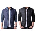 남성 직장인 회사원 간절기 겨울 니트 보온 패딩 자켓 공장 실내 실외 작업용 겨울 점퍼 : 동글이 마켓