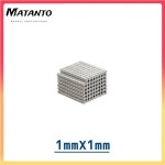 외국인선물 한국기념품 소품샵 20-1500pcs 1x1mm 슈퍼 강한 라운드 디스크 블록 희토류 네오디뮴 자석 Acoustic Field Electronics 용... 