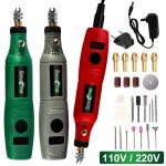 100V-240V 미니 드릴 철물 로타리 도구 3 속도 조각 펜 Dremel 액세서리 세트 그라인더 전동 공구 : 스쿠몰1