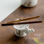 [다도 경덕진 다기] 예향원 핸드메이드 해피 은토끼 도자기 개치 E-9577 : 예향원