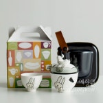 [다도 여행용 티포트 세트] 예향원 휴대용 쾌객배 해피 은토끼 다기세트 E-9576 : 예향원