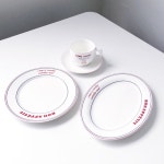 본아페티 도자기 플레이팅 디저트 브런치 파스타 타원 오벌 접시 그릇 : 힐링다모아