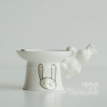 [다도 경덕진 다기] 예향원 핸드메이드 해피 은토끼 도자기 개치 E-9577 : 예향원