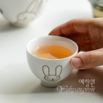 [다도 여행용 티포트 세트] 예향원 휴대용 쾌객배 해피 은토끼 다기세트 E-9576 : 예향원