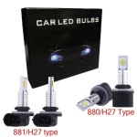 차량용전구 80W H27 Led 881 전구 H27W CSP 12000LM 자 자동차전구 : 서현16미송