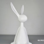 토끼 장식품 오브제 인테리어 장식 래빗 투명 미니어쳐 계묘년선물 데코 : 영쓰영쓰