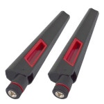 2.4G/5G/5.8G 듀얼 밴드 와이파이 안테나 WLAN 라우터 부스터 벽을 통한 주파수 12DBi 높은 향상된 전 방향 2 개 : 스쿠몰1