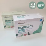 덴탈마스크 해오름 국산 일회용 마스크 라이트핏 대형 중형 50매 : 애니필anyfill