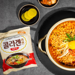 [어린콜라겐] 콜라겐라면 오뚜기 매운맛 4개입 속부터 채우는 먹는콜라겐 다이어터 야식 해장 건강라면 : 어린콜라겐
