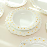 [디네트] 데이지 플레이트 디저트 브런치 샐러드 접시 : 디네트