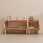 HYR68A 395 원목 고무나무 책꽂이 낮은 2단 책장 : 히트가구