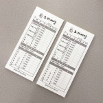 YS02 빌지 음식점 간이 영수증 계산서 가격표 소량 : Design Oneul