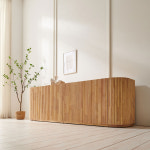 제이픽스 솔리드 원목 템바보드  높은 거실장 네츄럴 600 수납장 : 제이픽스 홈퍼니싱