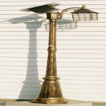 태양광 태양열 조명 LED정원등 2M 사각1등 가로등(F1) : 킹마린