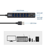 342 C타입 허브 PC방 호텔 모텔 멀티콘센트 노트북 맥북 멀티USB 6포트 : 오로올라 OroOla