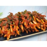 양념듬뿍 삼겹살 찰떡궁합 전라도 매콤 파김치 1kg 음식 쪽파 밥 : 유니스마일