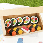 토단 골판지로 힘내라 김밥 도시락 만들기 1인세트 종이만들기 페이퍼아트 diy 종이공예 : 문구티쳐
