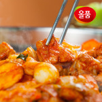 올품 닭갈비 의성마늘 3봉 순한맛 3봉 매운맛 3봉 2.7kg (300g X 9봉) : 올품몰