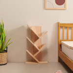 HYR64B 원목 고무나무 지그재그 인테리어 선반 책꽂이 : 히트가구