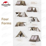 사계절텐트 Naturehike Portable 3 사람 Camping Tent With Skylight 1 Room Hall Big Space Waterproof Luxury Hi : 돈비트레이딩