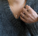 스마일리 스타 락 실버목걸이 : 실버온핑거