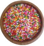 스프링클스 1KG 미국산 수입 레인보우 스프링클스 대용량 제빵 아이스크림 케잌 데코 토핑 : 웰라밸