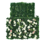 월데코 플라워월 포토존 화이트로즈 조화장식 벽장식 60x40cm : 바른사나이 잡화점