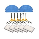 호환 메인 브러시 사이드 HEPA 필터 Blaupunkt Bluebot Xboost 로봇 식 진공 청소기 부품 교체 용 기본 걸레 천 : 미소미구