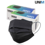 유니엠 덴탈마스크 L(대형), 블랙, 100개 : 익투스케어