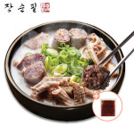장순필 가마솥 순대탕 순대국 순댓국 700g 2봉+2봉 외 부대찌개 핫도그 : 장순필