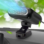 차량용 온풍기 히터 미니  quot12V 120W 24V 200W 자동차 윈드 스크린 서리 제거 장치 해동 휴대용 난방 팬 Defogging Demister 각도... 